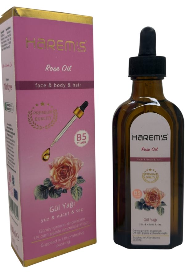 Harem's Gül Yağı - Saç, Yüz, Vücut 100 ml