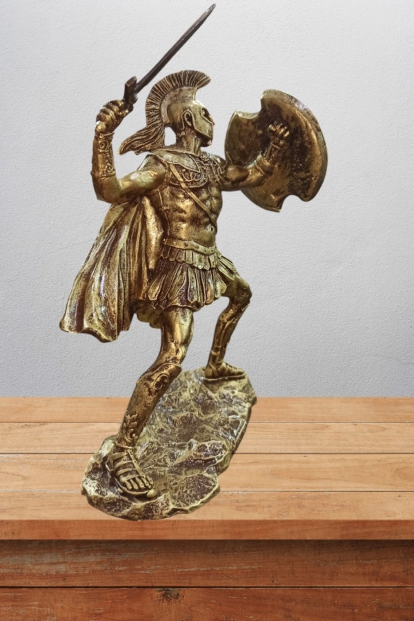 Akhilleus Biblo 25 Cm Mitolojik Kahraman Heykel Dekor Hediyelik Eşya
