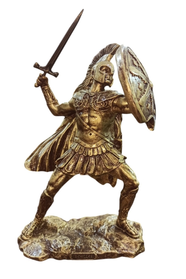 Akhilleus Biblo 25 Cm Mitolojik Kahraman Heykel Dekor Hediyelik Eşya