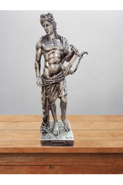 Apollon  Biblo 25 Cm Mitolojik Kahraman Heykel Dekor Hediyelik Eşya