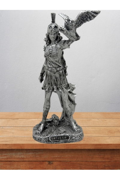 Athena  Biblo 22 Cm Mitolojik Kahraman Heykel Dekor Hediyelik Eşya