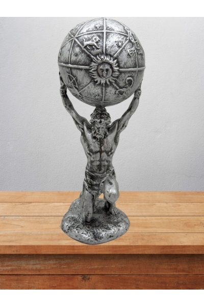 Atlas Biblo 21 Cm Heykel Dekor Hediyelik Eşya