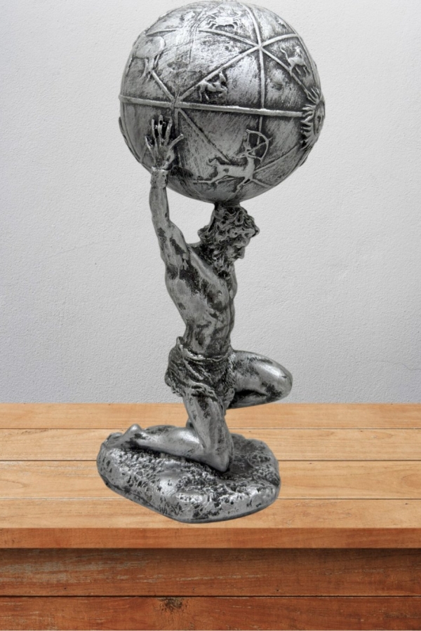 Atlas Biblo 21 Cm Heykel Dekor Hediyelik Eşya