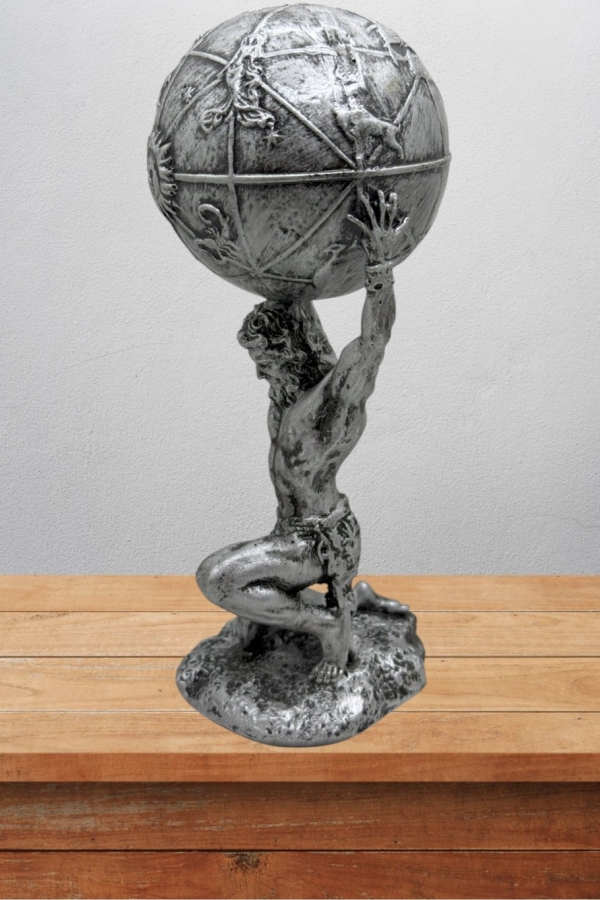 Atlas Biblo 21 Cm Heykel Dekor Hediyelik Eşya