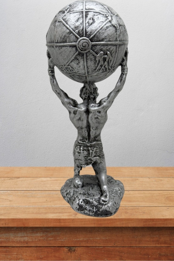 Atlas Biblo 21 Cm Heykel Dekor Hediyelik Eşya