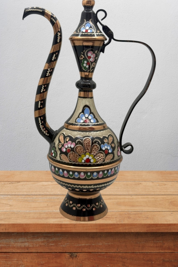 Bakır İbrik İşlemeli Hediyelik No:2 22 Cm