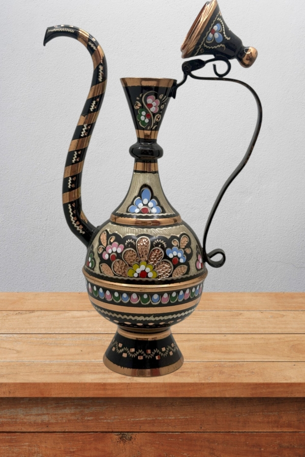 Bakır İbrik İşlemeli Hediyelik No:2 22 Cm