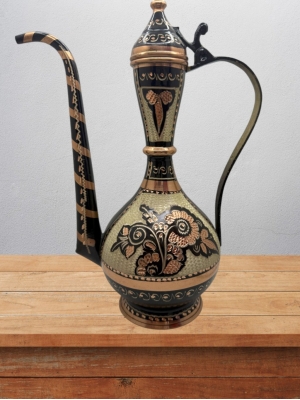 Bakır İbrik İşlemeli Hediyelik No:1 27 Cm