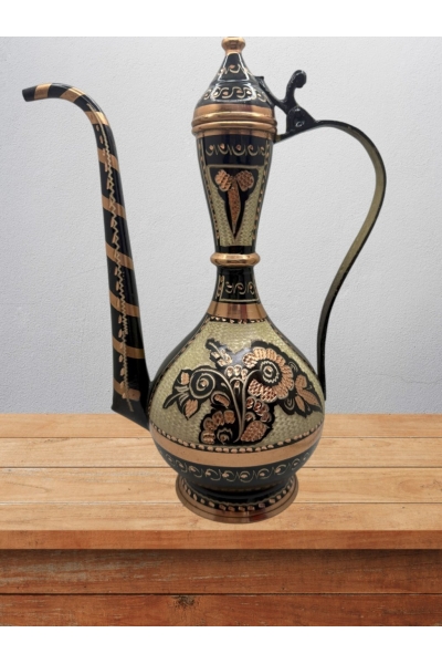 Bakır İbrik İşlemeli Hediyelik No:1 27 Cm