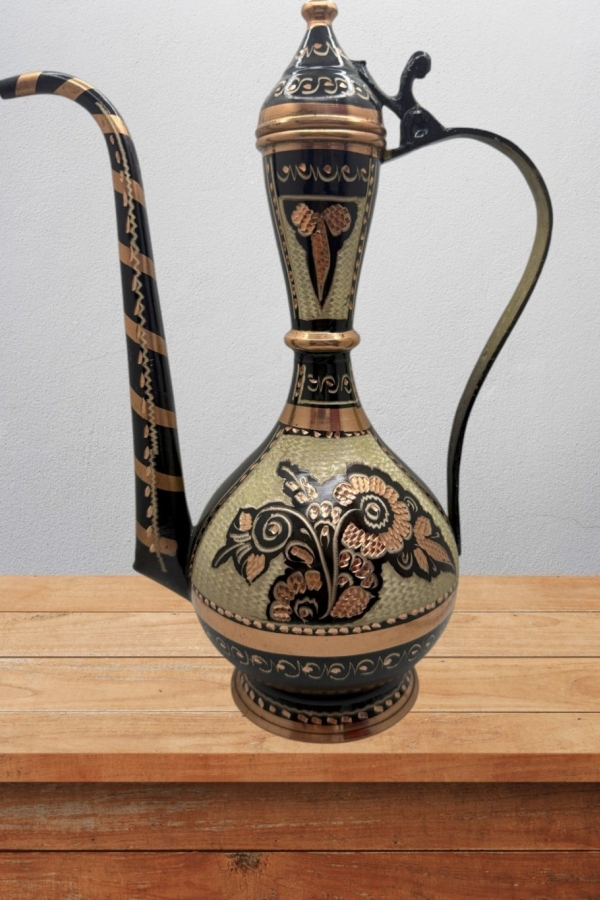 Bakır İbrik İşlemeli Hediyelik No:1 27 Cm