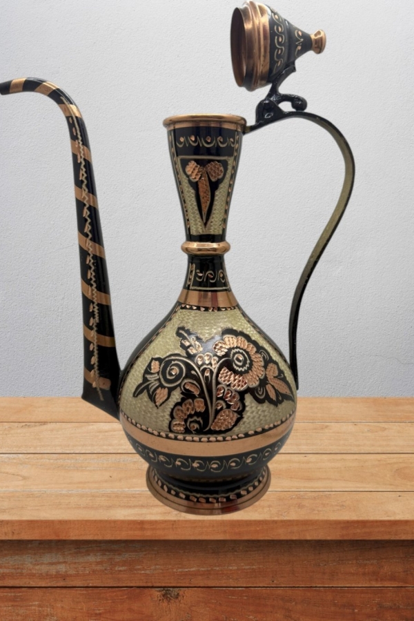 Bakır İbrik İşlemeli Hediyelik No:1 27 Cm