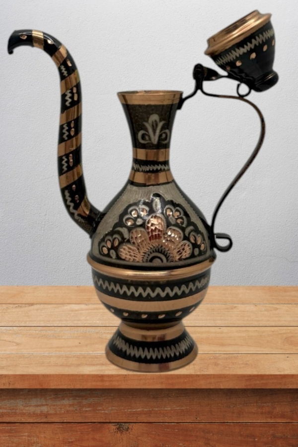 Bakır İbrik İşlemeli Hediyelik No:5 14 Cm