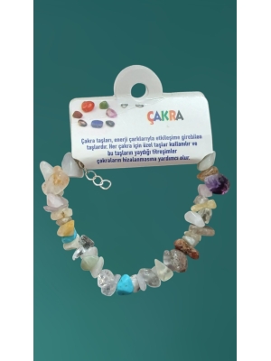 Doğal Taş Çakra Bileklik Kırık Taş Model