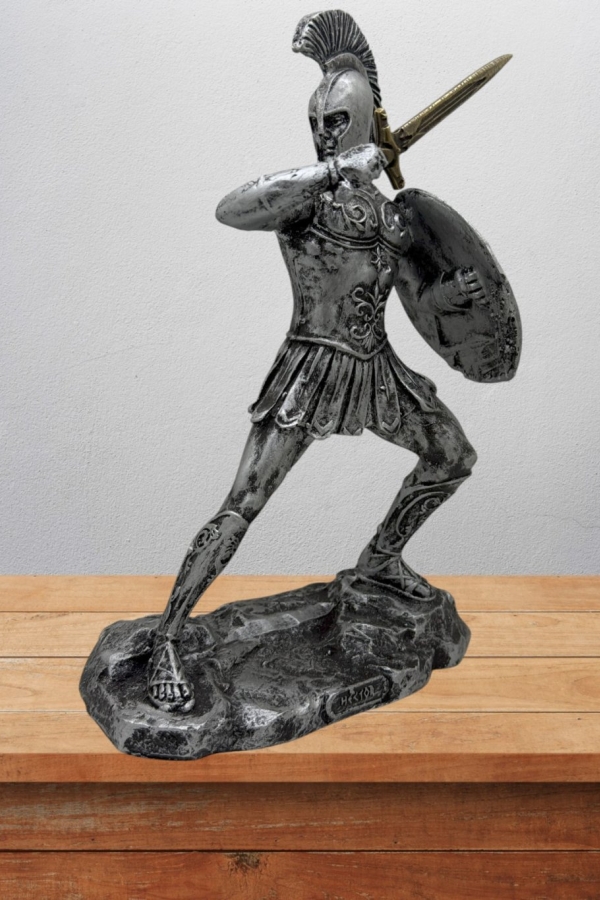 Hector  Biblo 25 Cm Mitolojik Kahraman Heykel Dekor Hediyelik Eşya
