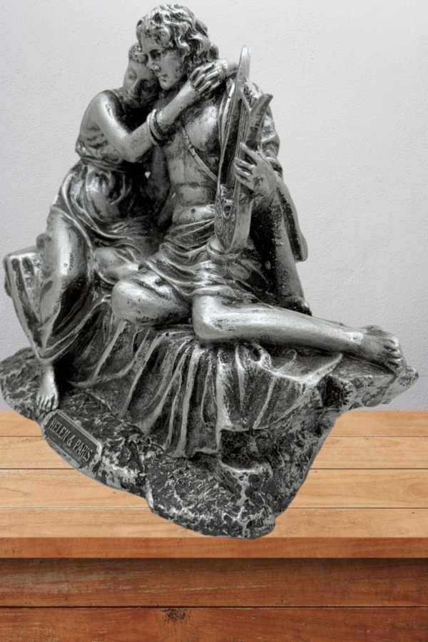 Paris&Helen 17 Cm Mitolojik Kahraman Heykel Dekor Hediyelik Eşya