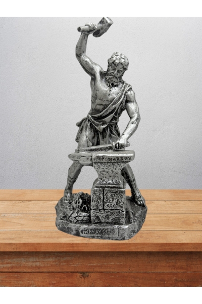 Hephaestus  Biblo 22 Cm Mitolojik Kahraman Heykel Dekor Hediyelik Eşya