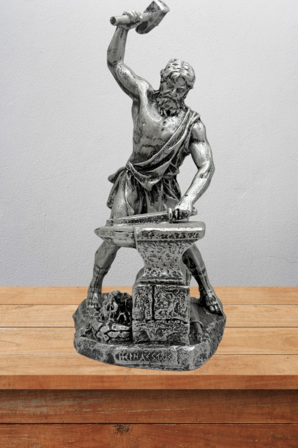 Hephaestus  Biblo 22 Cm Mitolojik Kahraman Heykel Dekor Hediyelik Eşya