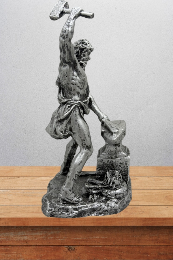 Hephaestus  Biblo 22 Cm Mitolojik Kahraman Heykel Dekor Hediyelik Eşya