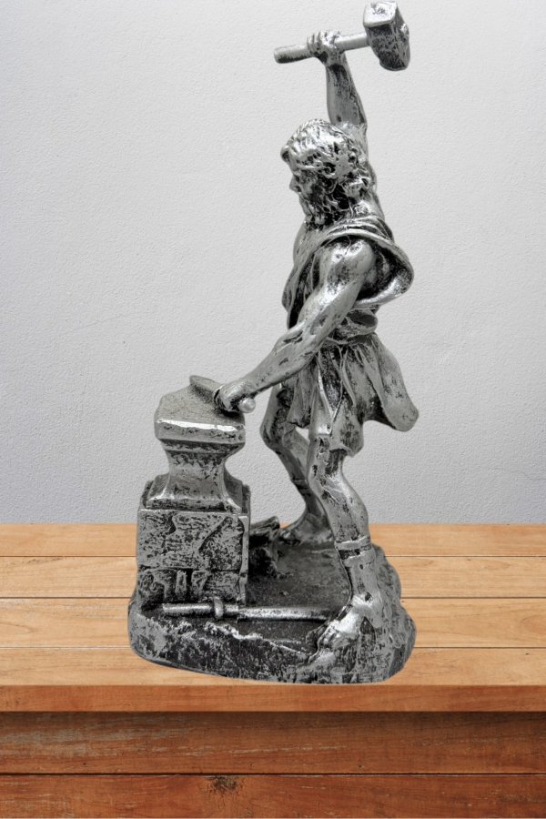 Hephaestus  Biblo 22 Cm Mitolojik Kahraman Heykel Dekor Hediyelik Eşya