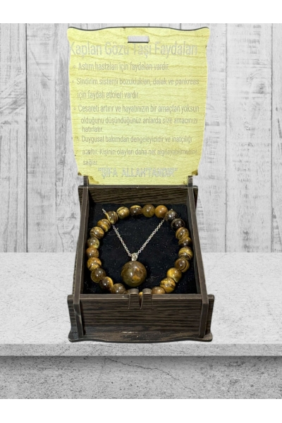 Kaplangözü Taşı Kolye ve Bileklik Takım