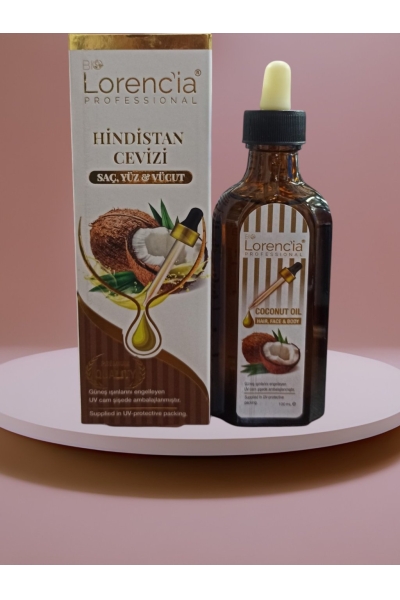 Lorencia Hindistan Cevizi Yağı - Saç, Yüz, Vücut 100 ml