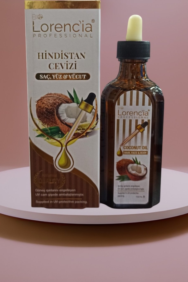 Lorencia Hindistan Cevizi Yağı - Saç, Yüz, Vücut 100 ml