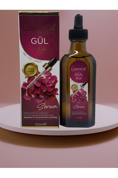 Lorencia Gül Yağı - Saç, Yüz, Vücut 100 ml