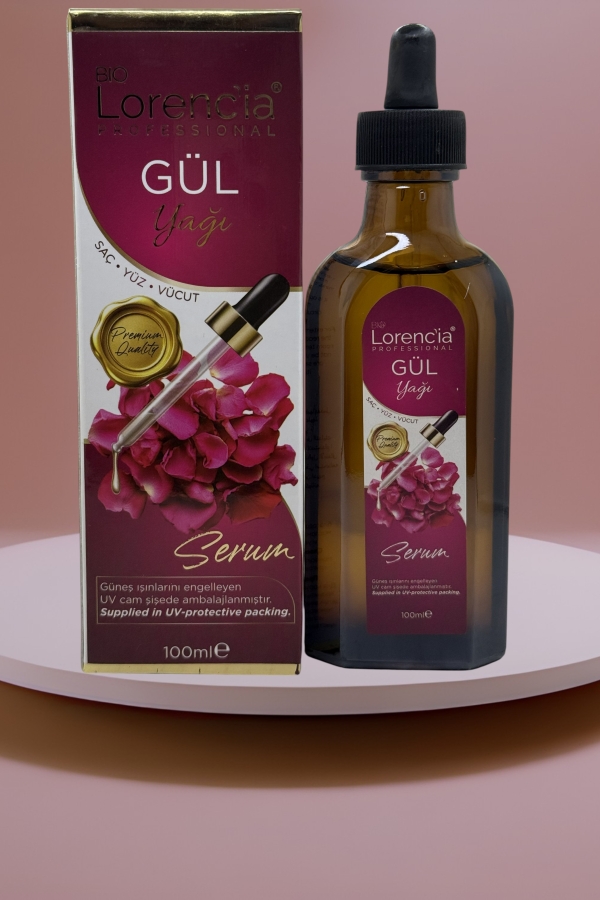 Lorencia Gül Yağı - Saç, Yüz, Vücut 100 ml