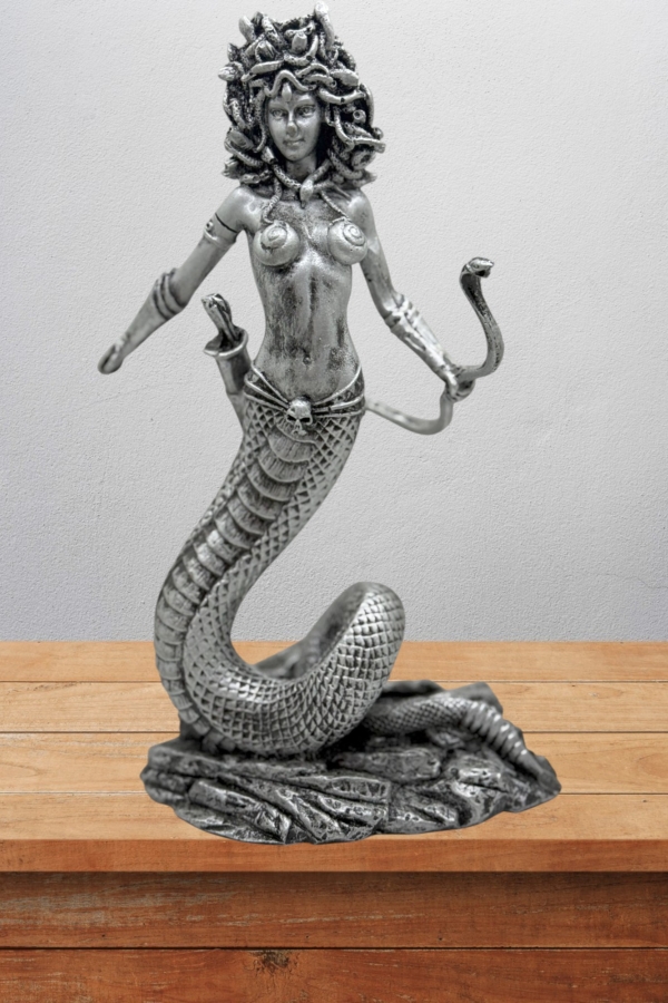 Medusa Biblo 22 Cm  Heykel Dekor Hediyelik Eşya