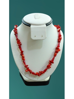 Mercan Doğal Taş Kolye Kırık Taş 