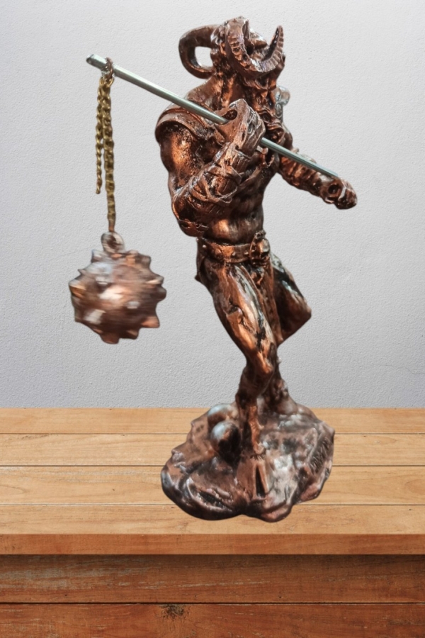 Minotaur Biblo 22 Cm Mitolojik Kahraman Heykel Dekor Hediyelik Eşya