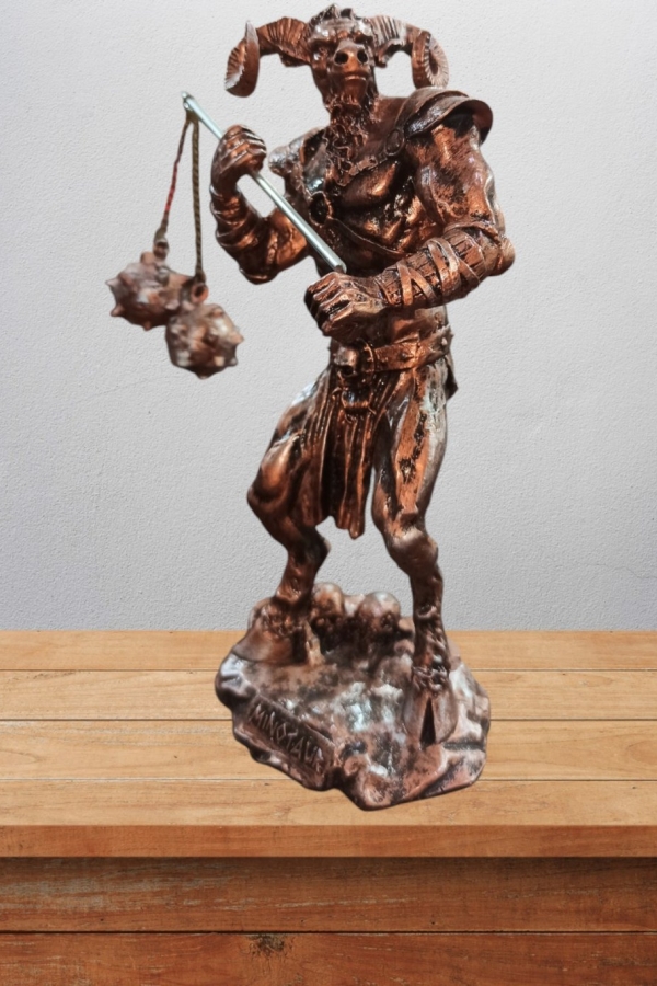 Minotaur Biblo 22 Cm Mitolojik Kahraman Heykel Dekor Hediyelik Eşya