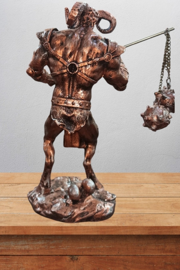 Minotaur Biblo 22 Cm Mitolojik Kahraman Heykel Dekor Hediyelik Eşya