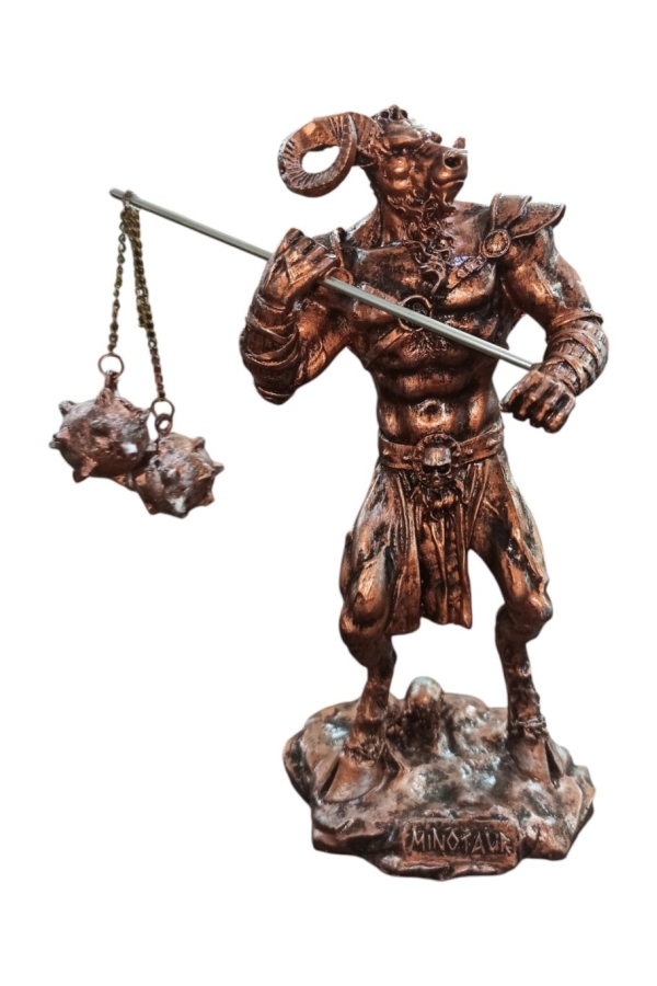 Minotaur Biblo 22 Cm Mitolojik Kahraman Heykel Dekor Hediyelik Eşya