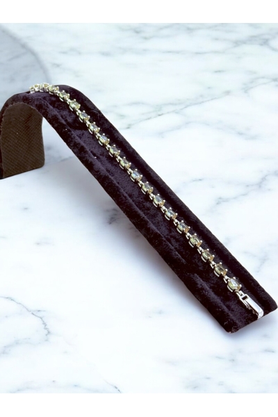 Gümüş Zultanit Taşlı Bileklik Oval Kesim Suyolu 