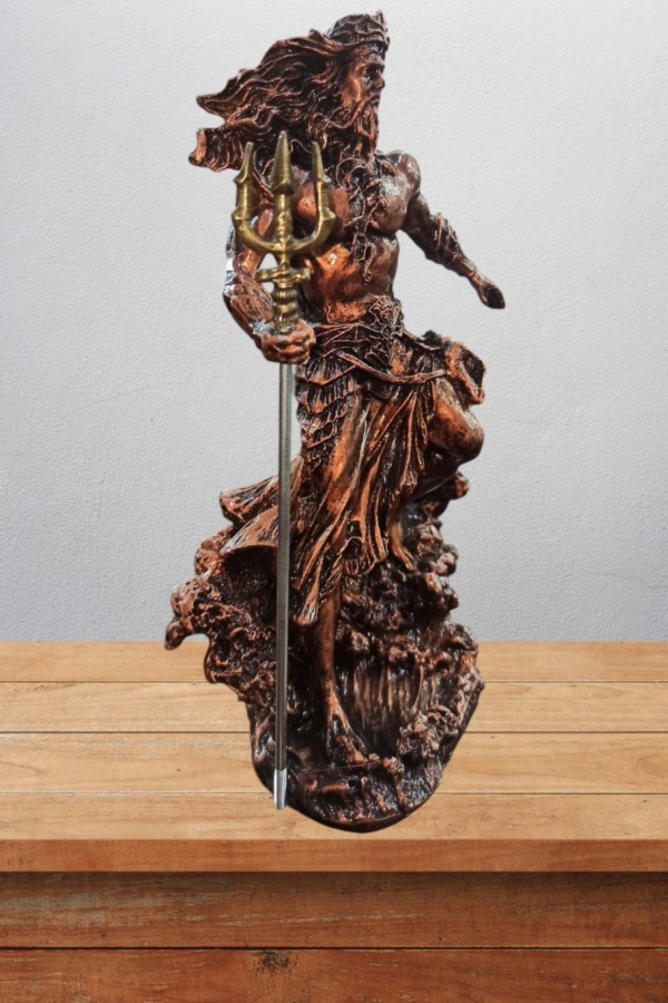 Poseidon Biblo 25 Cm Mitolojik Kahraman Heykel Dekor Hediyelik Eşya