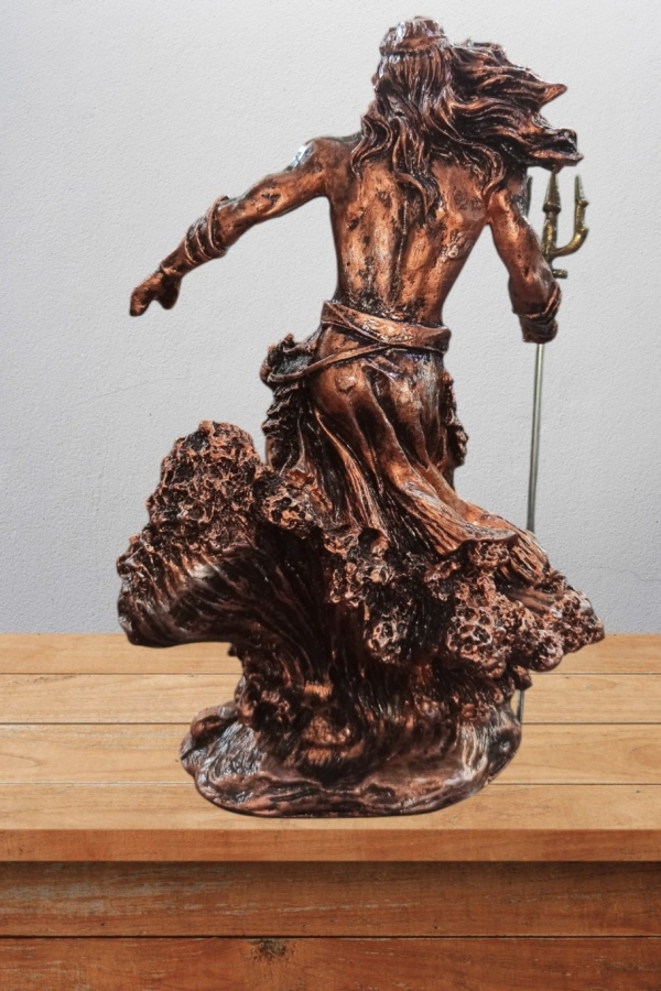 Poseidon Biblo 25 Cm Mitolojik Kahraman Heykel Dekor Hediyelik Eşya