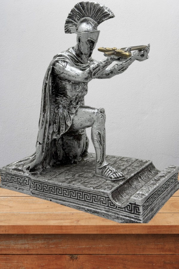 Roma Askeri Lejyoner Biblo 20 Cm Mitolojik Kahraman Heykel Dekor Hediyelik Eşya