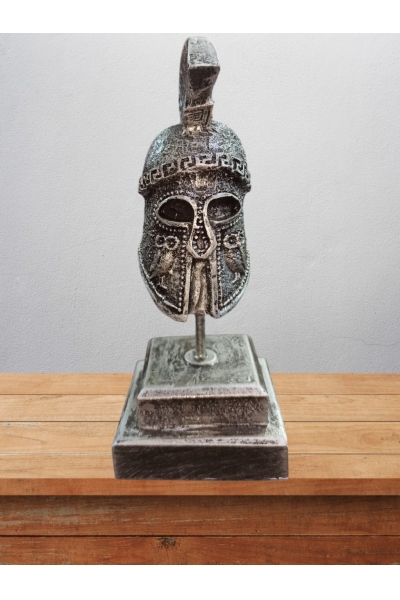 Roma Miğferi  Biblo 20 Cm Mitolojik Heykel Dekor Hediyelik Eşya