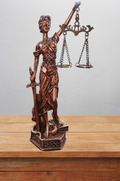 Themis(Adalet)  Biblo 22 Cm Mitolojik Kahraman Heykel Dekor Hediyelik Eşya