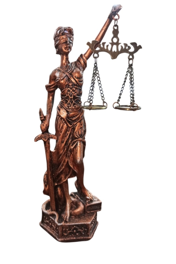 Themis(Adalet)  Biblo 22 Cm Mitolojik Kahraman Heykel Dekor Hediyelik Eşya
