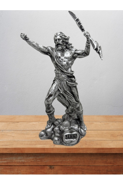 Zeus Biblo 20 Cm Mitolojik Kahraman Heykel Dekor Hediyelik Eşya