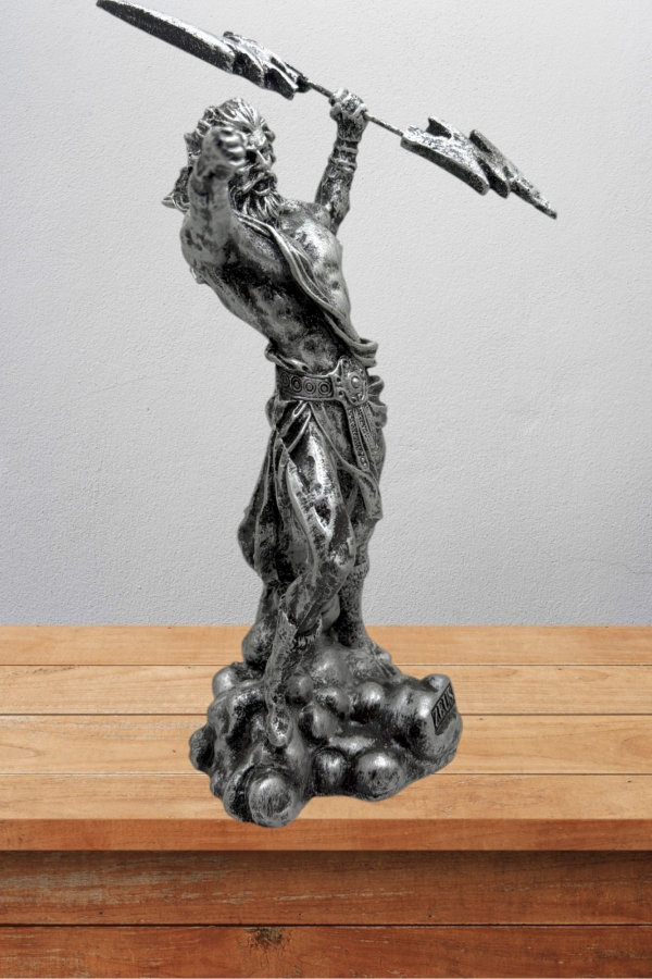 Zeus Biblo 20 Cm Mitolojik Kahraman Heykel Dekor Hediyelik Eşya