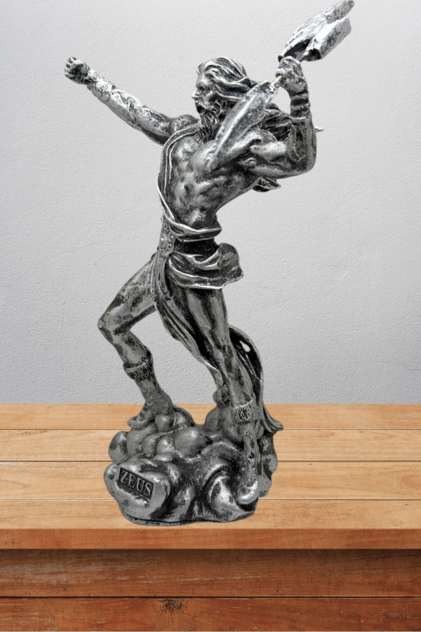 Zeus Biblo 20 Cm Mitolojik Kahraman Heykel Dekor Hediyelik Eşya